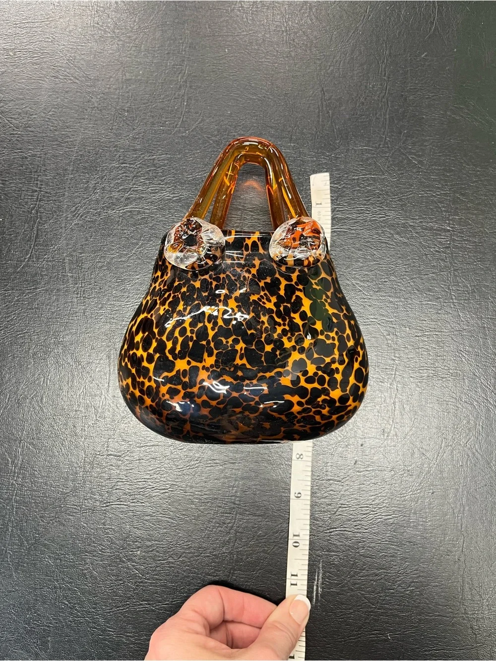 Vintage Murano style art glass purse